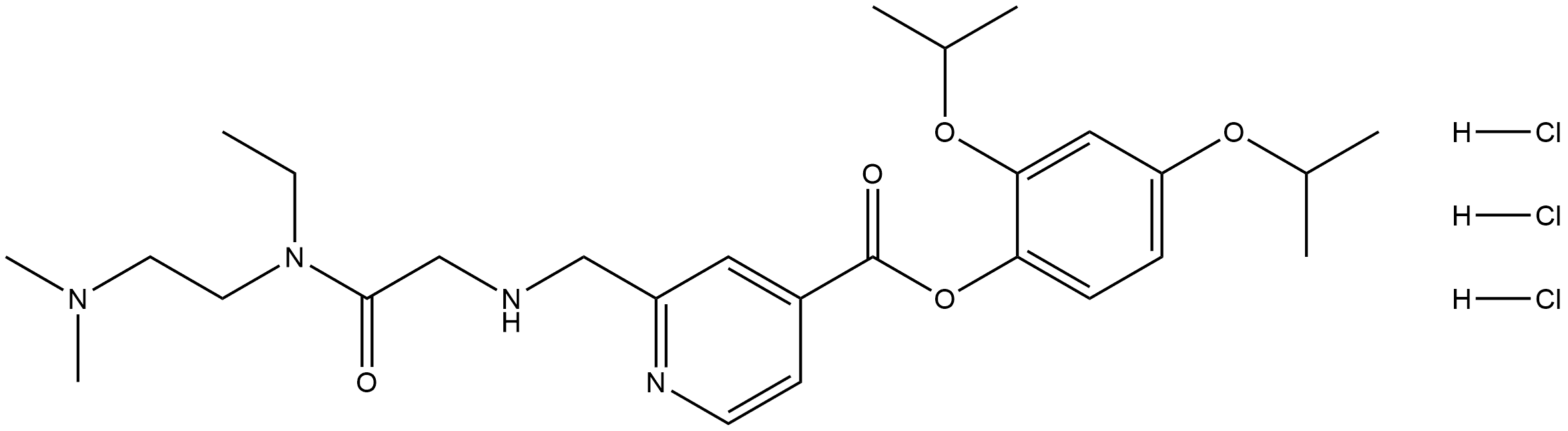 三盐酸JQKD82 结构式