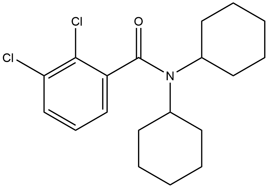 2,3-Dichloro-N,N-dicyclohexylbenzamide 结构式