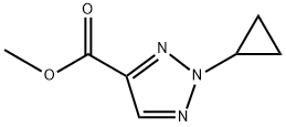 methyl 2-cyclopropyl-2H-1,2,3-triazole-4-carboxylate 结构式