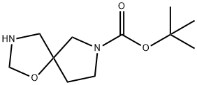 1-氧杂-3,7-二氮杂螺[4.4]壬烷-7-羧酸叔丁酯 结构式