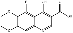 5-氟-4-羟基-6,7-二甲氧基喹啉-3-羧酸 结构式