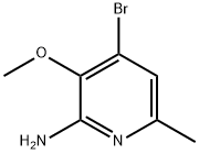 4-溴-3-甲氧基-6-甲基吡啶-2-胺 结构式