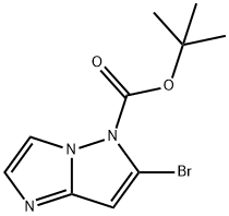 6-溴-5H-咪唑并[1,2-B]吡唑-5-羧酸叔丁酯 结构式