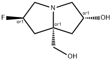 REL-(2R,6R,7AS)-6-氟-7A-(羟甲基)六氢-1H-吡咯嗪-2-醇 结构式