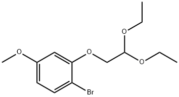 Benzene, 1-bromo-2-(2,2-diethoxyethoxy)-4-methoxy- 结构式