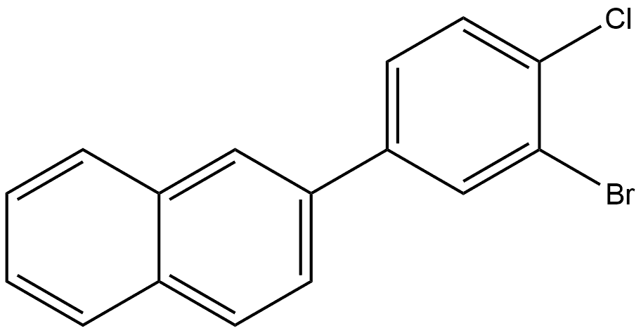 2-(3-溴-4-氯苯基)萘 结构式