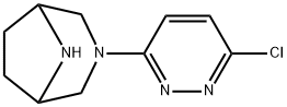 3,8-Diazabicyclo[3.2.1]octane, 3-(6-chloro-3-pyridazinyl)- 结构式