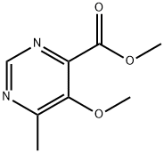 4-Pyrimidinecarboxylic acid, 5-methoxy-6-methyl-, methyl ester 结构式