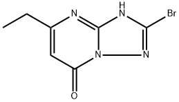 2-溴-5-乙基-[1,2,4]三唑并[1,5-A]嘧啶-7(1H)-酮 结构式