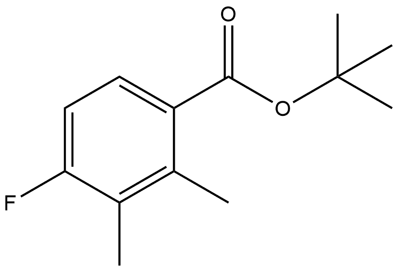 1,1-Dimethylethyl 4-fluoro-2,3-dimethylbenzoate 结构式