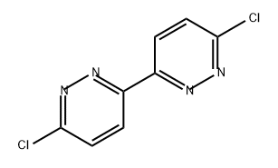 6,6'-二氯-3,3'-联吡啶嗪 结构式