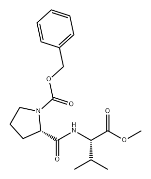 L-Valine, 1-[(phenylmethoxy)carbonyl]-L-prolyl-, methyl ester 结构式