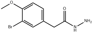 2-(3-溴-4-甲氧基苯基)乙酰肼 结构式