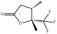 (4S,5R)-4,5-二甲基-5-(三氟甲基)二氢呋喃-2(3H)-酮 结构式