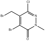 4-溴-5-(溴甲基)-6-氯-2-甲基哒嗪-3(2H)-酮 结构式