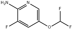 5-(二氟甲氧基)-3-氟吡啶-2-胺 结构式