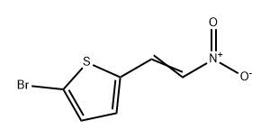 Thiophene, 2-bromo-5-(2-nitroethenyl)- 结构式