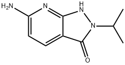 6-氨基-2-异丙基-1,2-二氢-3H-吡唑并[3,4-B]吡啶-3-酮 结构式