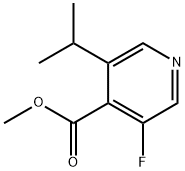 3-氟-5-异丙基异烟酸甲酯 结构式