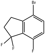 4-溴-1,1,7-三氟-2,3-二氢-1H-茚 结构式