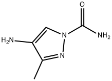 4-氨基-3-甲基-1H-吡唑-1-甲酰胺 结构式