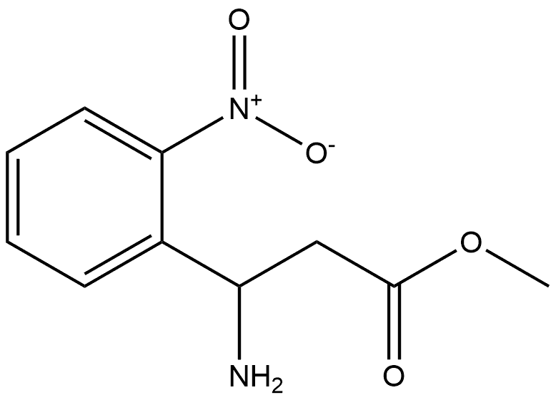 Benzenepropanoic acid, β-amino-2-nitro-, methyl ester 结构式