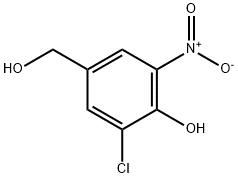 苯甲醇,3-氯-4-羟基-5-硝基- 结构式