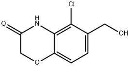 5-氯-6-(羟甲基)-2H-苯并[B][1,4]噁嗪-3(4H)-酮 结构式