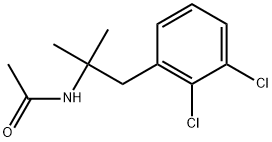 N-(1-(2,3-二氯苯基)-2-甲基丙-2-基)乙酰胺 结构式