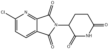 2-氯-6-(2,6-二氧哌啶-3-基)-5H-吡咯并[3,4-B]吡啶-5,7(6H)-二酮 结构式