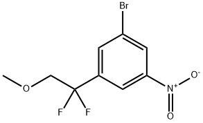 1-溴-3-(1,1-二氟-2-甲氧基乙基)-5-硝基苯 结构式