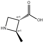 REL-(2R,3S)-2-甲基氮杂环丁烷-3-羧酸 结构式