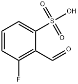 3-氟-2-甲酰基苯磺酸 结构式