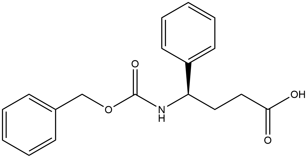 (γR)-γ-[[(Phenylmethoxy)carbonyl]amino]benzenebutanoic acid 结构式