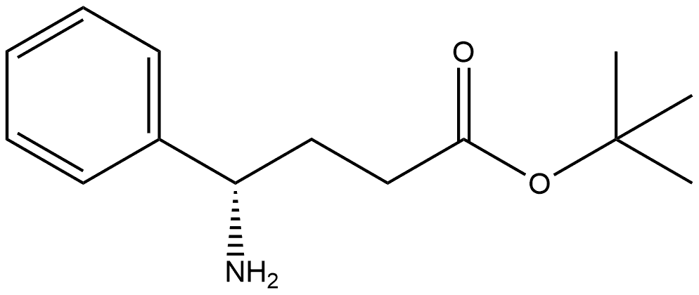 1,1-Dimethylethyl (γS)-γ-aminobenzenebutanoate 结构式