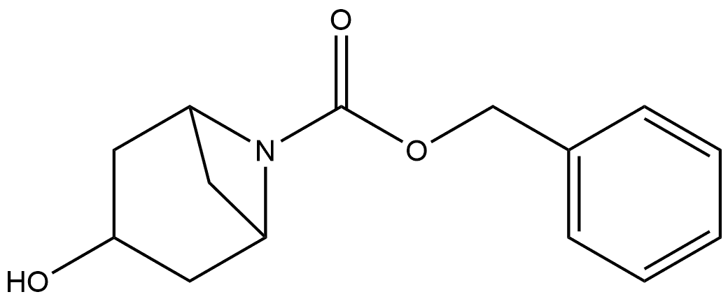 Phenylmethyl (3-endo)-3-hydroxy-6-azabicyclo[3.1.1]heptane-6-carboxylate 结构式