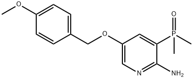 2-吡啶胺,3-(二甲基亚膦基)-5-[(4-甲氧基苯基)甲氧基]- 结构式