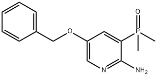 2-吡啶胺,3-(二甲基亚膦基)-5-(苯基甲氧基)- 结构式