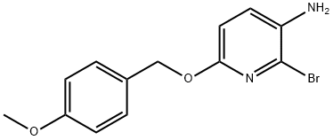 3-吡啶胺,2-溴-6-[(4-甲氧基苯基)甲氧基]- 结构式