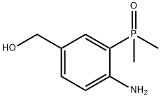 4-氨基-3-(二甲基亚膦基)苯甲醇- 结构式