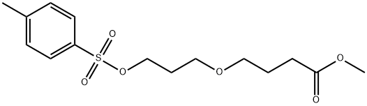 4-(3-(甲苯磺酰氧基)丙氧基)丁酸甲酯 结构式