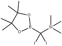 (二碘代(4,4,5,5-四甲基-1,3,2-二氧硼杂环戊烷-2-基)甲基)三甲基硅烷 结构式