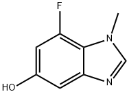 7-氟-1-甲基-1H-苯并[D]咪唑-5-醇 结构式