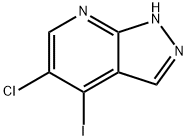 5-氯-4-碘-1H-吡唑并[3,4-B]吡啶 结构式