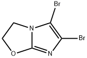 5,6-二溴-2,3-二氢咪唑并[2,1-B]唑 结构式