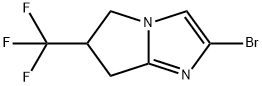 2-溴-6-(三氟甲基)-6,7-二氢-5H-吡咯并[1,2-A]咪唑 结构式