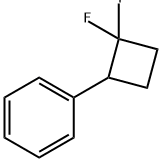 (2,2-二氟环丁基)苯 结构式