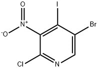 5-溴-2-氯-4-碘-3-硝基吡啶 结构式