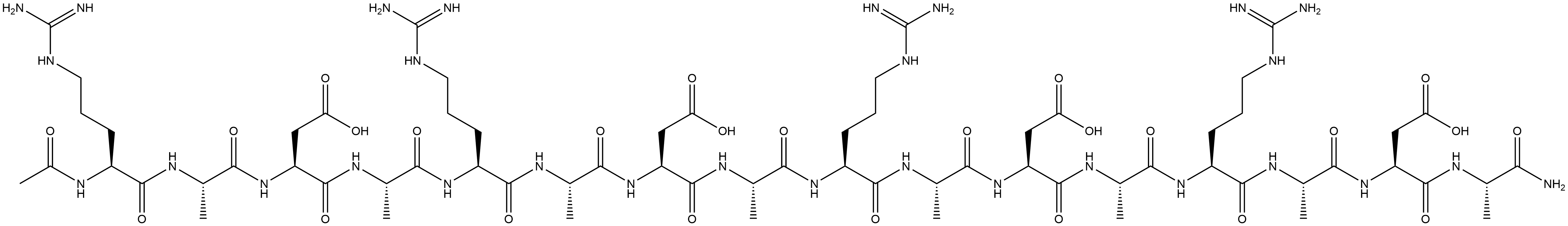 自组装多肽RAD16 结构式