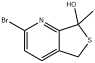 2-溴-7-甲基-5,7-二氢噻吩并[3,4-B]吡啶-7-醇 结构式